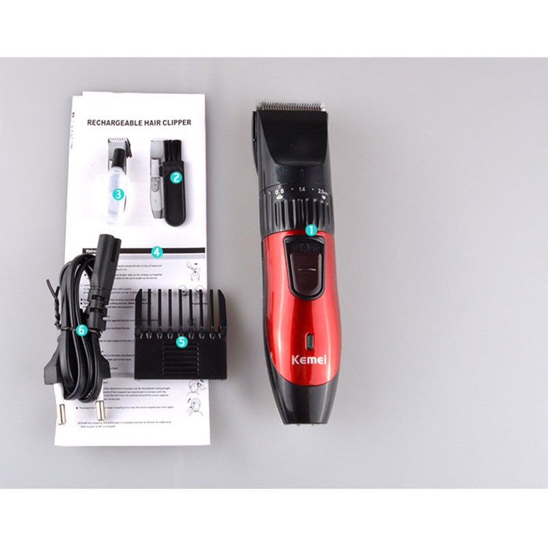 Alat Cukur Atau Cukuran KEMEI KM-730 Rechargeable Wireless Hair Clipper Professional Shaver