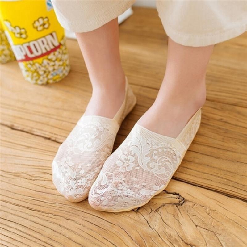  Kaos  Kaki  Pendek  Ankle Invisible Anti Slip Bahan Katun 