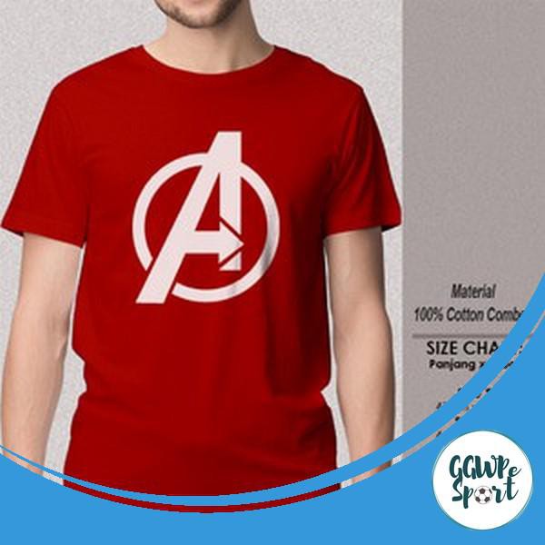 Kaos Distro Premium Avengers Polos Baju Distro Lengan Pendek Katun Combed 30S Kualitas Terbaik