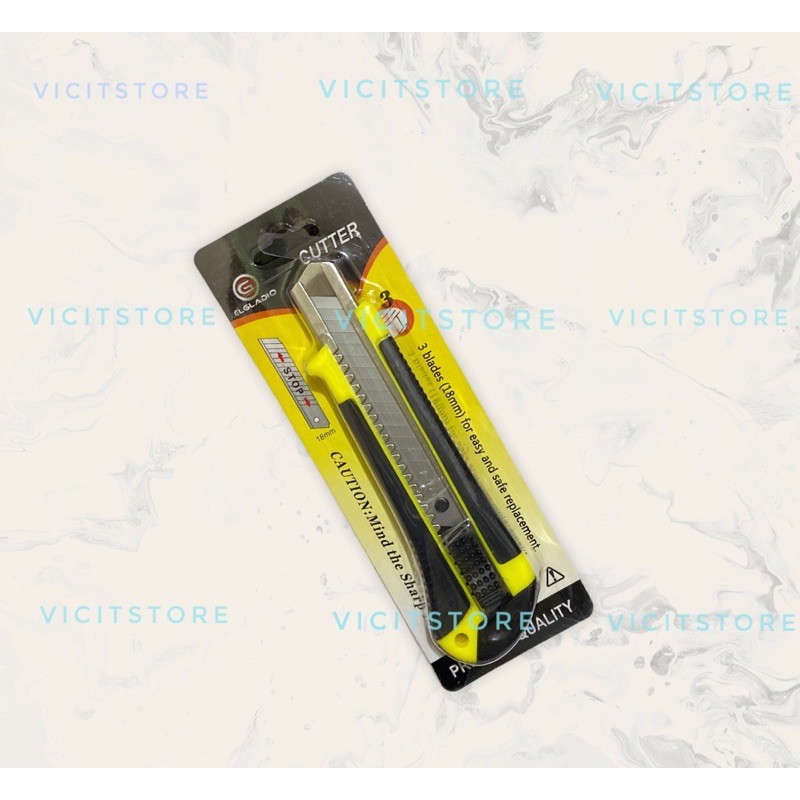 Cutter Besar Free Refil 2pcs Pisau Cutter
