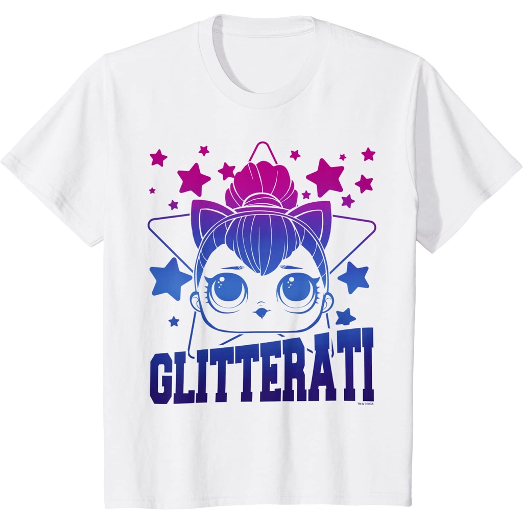 Kaos Anak LOL Surprise Kitty Queen Glitterati Pakaian Fashion Baju Atasan Anak Laki Laki Perempuan D