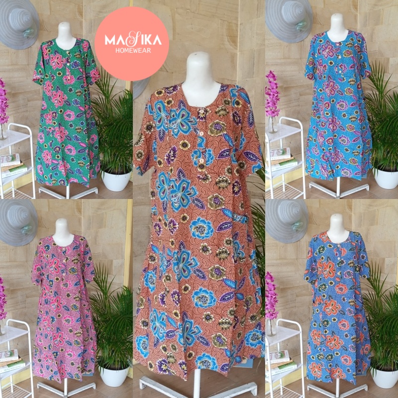 Daster Kencana Ungu Label Biru | Daster Busui | Daster Premium KU Original | Daster Solo Premium