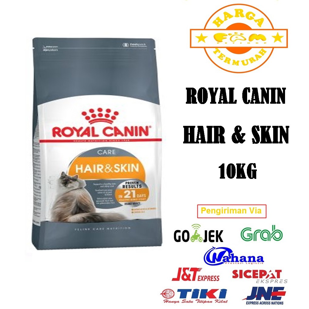 Royal Canin Hair &amp; Skin 10kg - Makanan Kucing