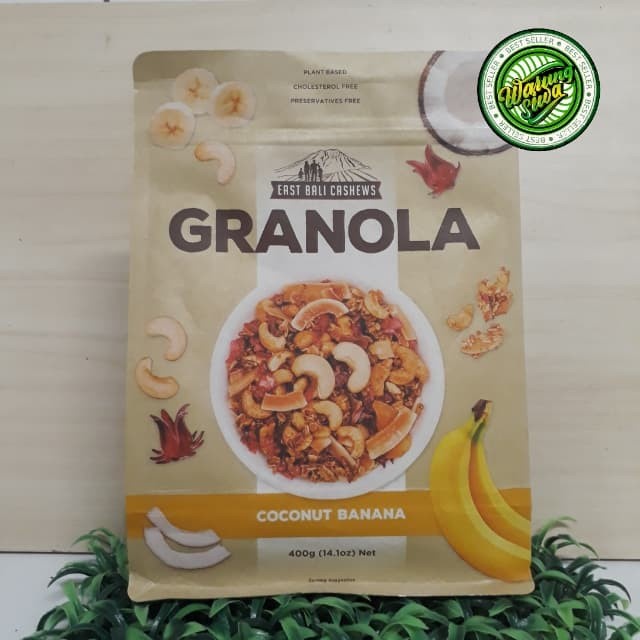 

EAST BALI GRANOLA COCONUT 400 gram -coconut banana cashew