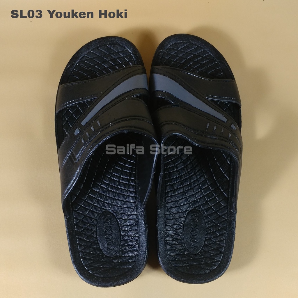 Sandal Slop Pria Youken Hoki 139 Sandal Slop Premium Sandal Pria Murah Sandal Karet Pria Kuat Nyaman Awet Dan Empuk