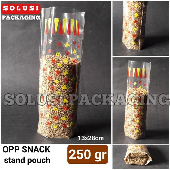 

KEMASAN OPP SNACK 250 GR MOTIF/KEMASAN KUE SNACK PLASTIK ROTI KANTONG BAG