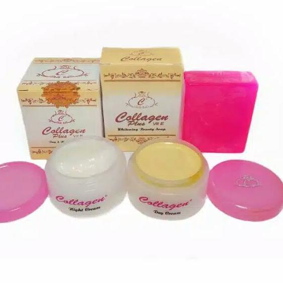 ↴ Cream collagen original super plus vit E + sabun collagen plus vit E ㊕