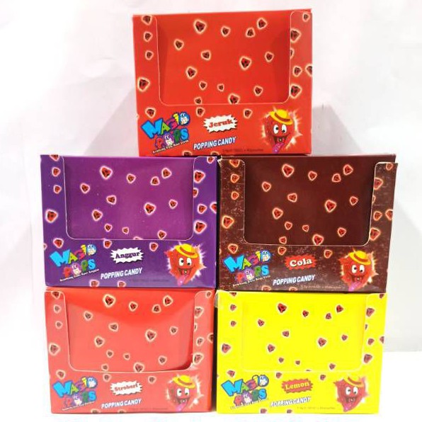

Magic Pops Permen Pletak Pletok Box 40s / Magic Pops Popping Candy 40s