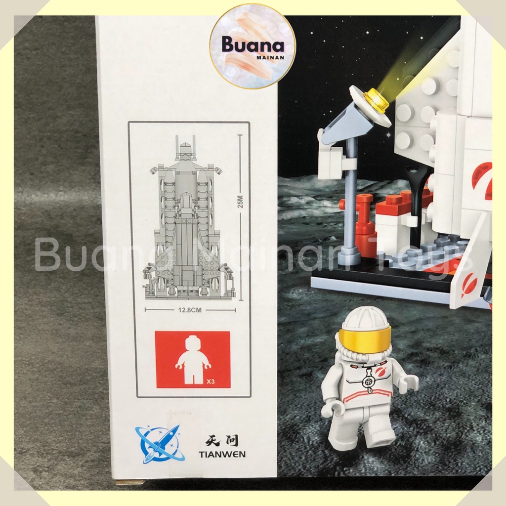 BRICK CHAOBAO UNIVERSE SPACE SATELITE MAINAN EDUKASI ANAK COWO CEWE BRICKS BALOK ROCKET LUAR ANGKASA 7581