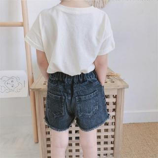 BOBORA Celana  Pendek Jeans  Denim  Sobek  Bolong Anak  