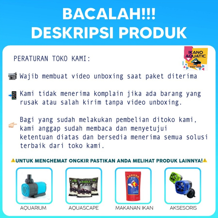 Botol Plastik Hias untuk ikan hias