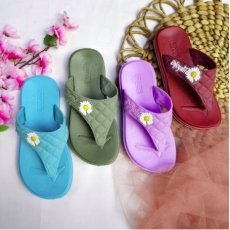 SANDAL JEPIT KARET DULUX BUNGA 319 D DEWASA (36-40)