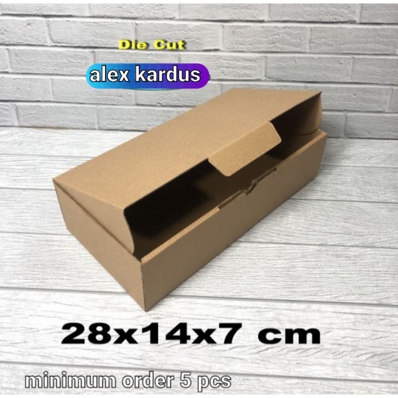 

Kardus box diecut uk. 28x14x7 cm Karton Kotak Die Cut