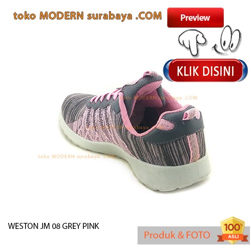 WESTON JM 08 GREY PINK sepatu wanita kets sneakers