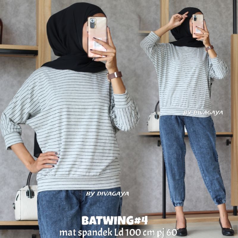 KAOS BATWING SPANDEK