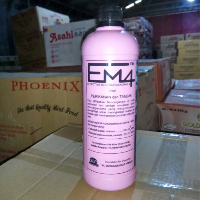 EM4 Perikanan dan Tambak pupuk aquaponik probiotik vitamin penambah nafsu makan ikan udang 1 liter
