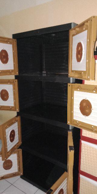 Lemari Plastik / Laci / Lemari Pakaian / Rak Serbaguna Portable  Susun 4 By Gojek