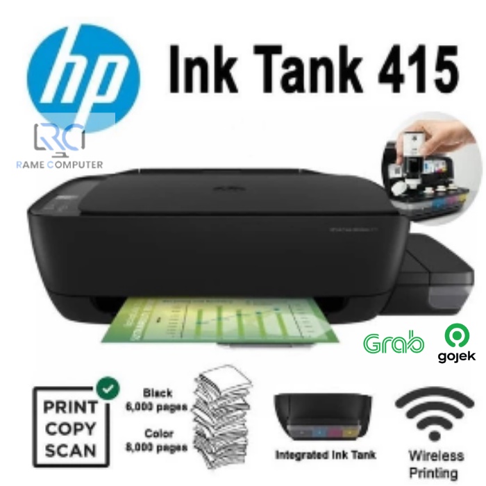 Printer HP Ink Tank 415 WIFI Print Copy Scan Wireless