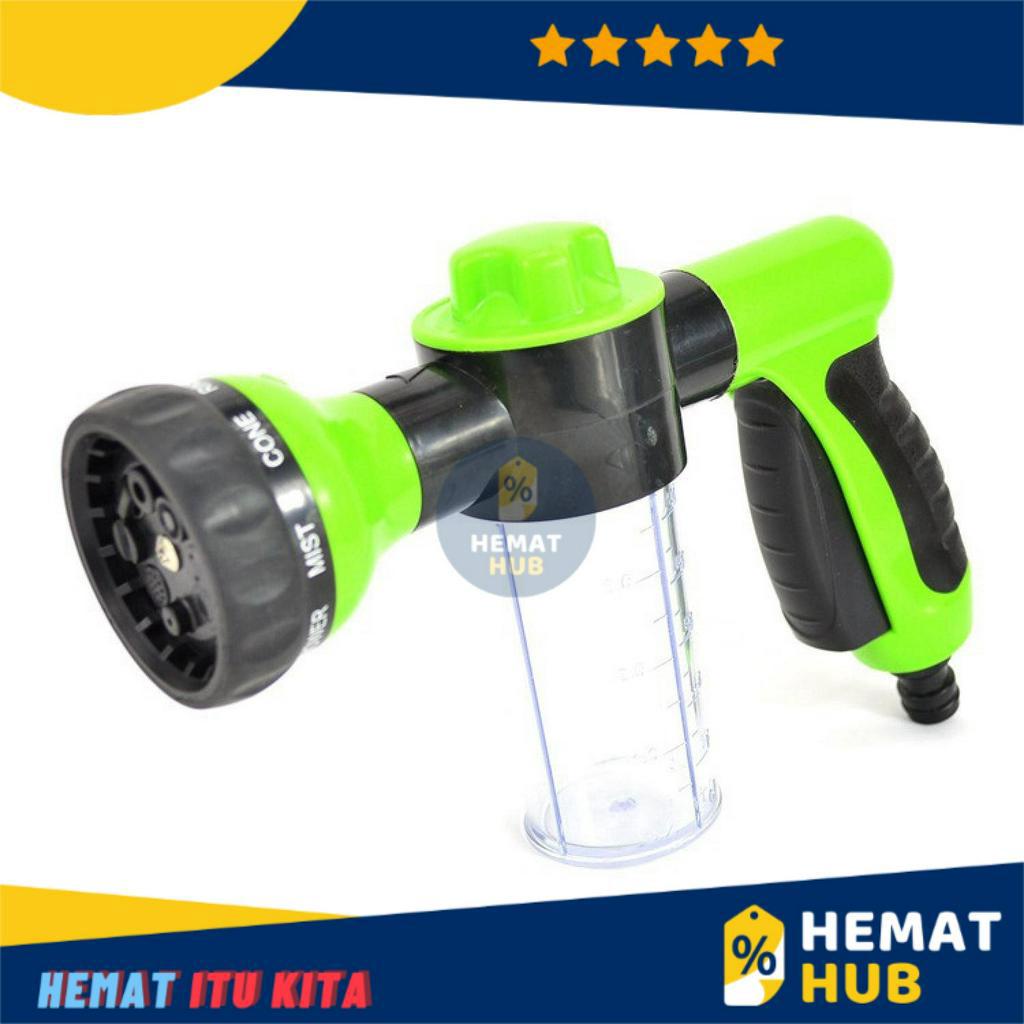 Semprotan Air Busa Sabun Cuci Mobil Snow Steam Tekanan Tinggi High Pressure Water Spray Gun 8 Tipe