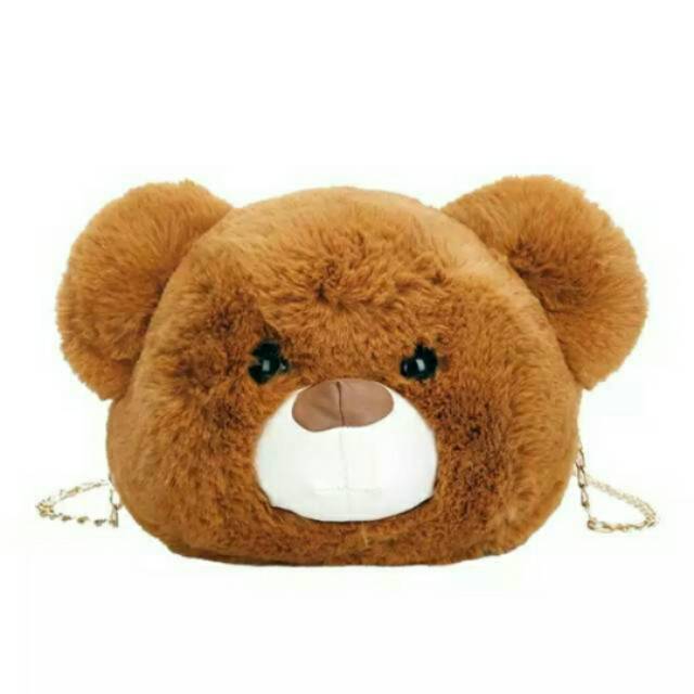 Tas Selempang Boneka Teddy Bear Tas Sling Bag Cute - tas selempang