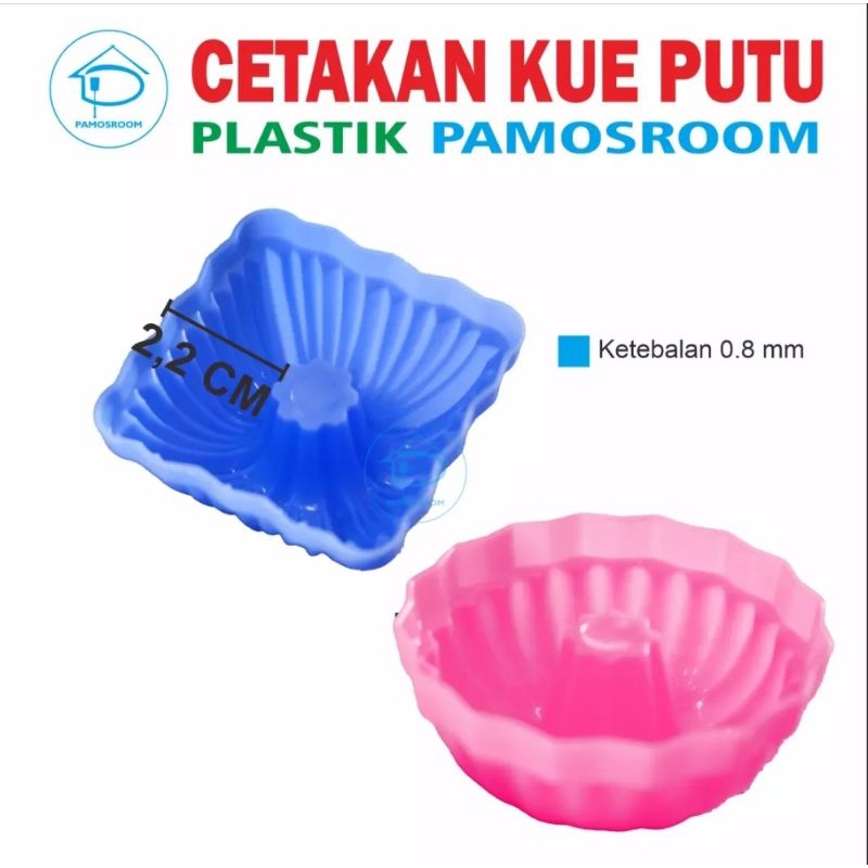 Cetakan kue putu ayu plastik cetakan kue talam sakura jelly alat kukus kue plastik warna