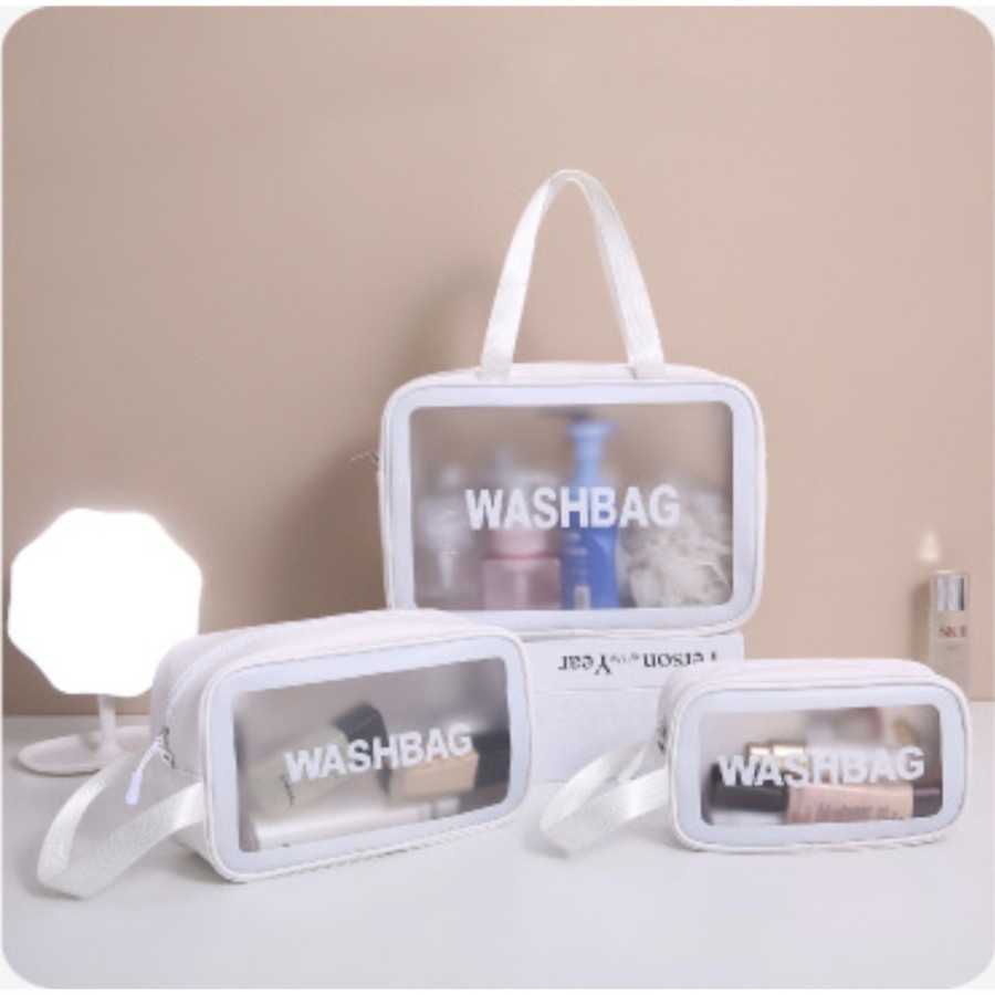 WASHBAG TAS KOSMETIK WATERPROOF ANTI AIR / TRAVEL BAG / TAS KOSMETIK / POUCH KOSMETIK / WASHBAG