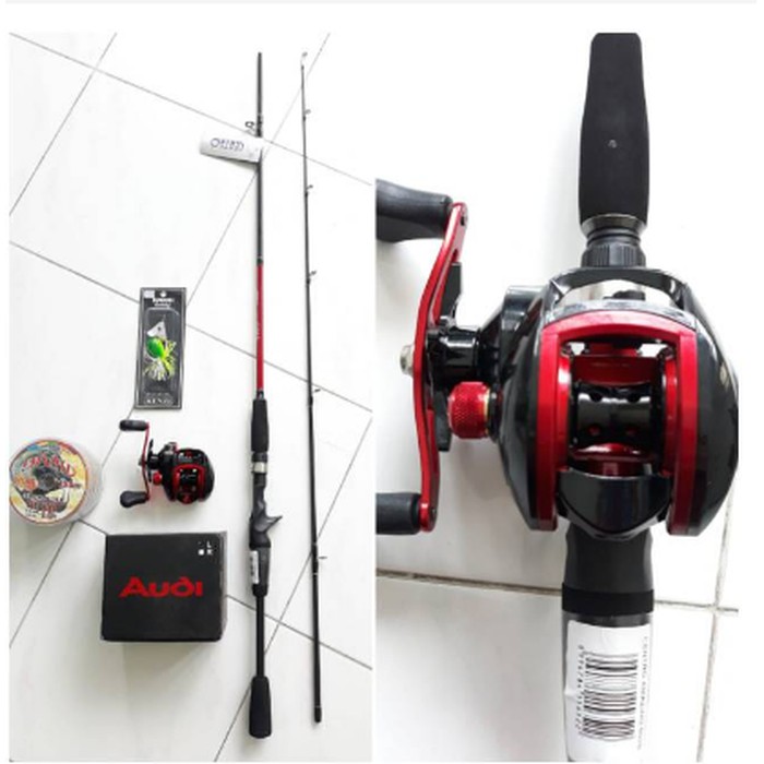 alat pancing mantul habis Set Pancing BC LIZARD AUDI 19 Dan Joran Lengkap