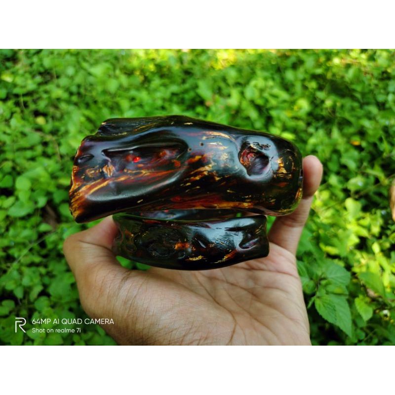 GELANG AKAR BAHAR POLOS MERAH JUMBO