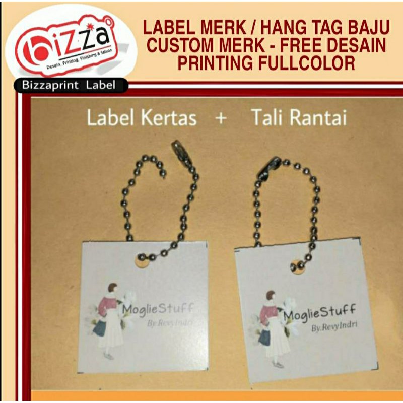 

LABEL HANGTAG + TALI RANTAI