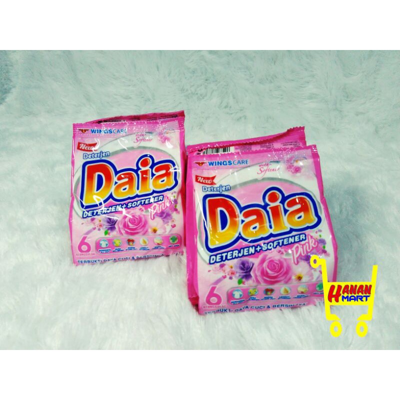 DETERGEN DAIA BUBUK 26 GRAM 500 RUPIAH/DETERGEN RENCENG WANGI