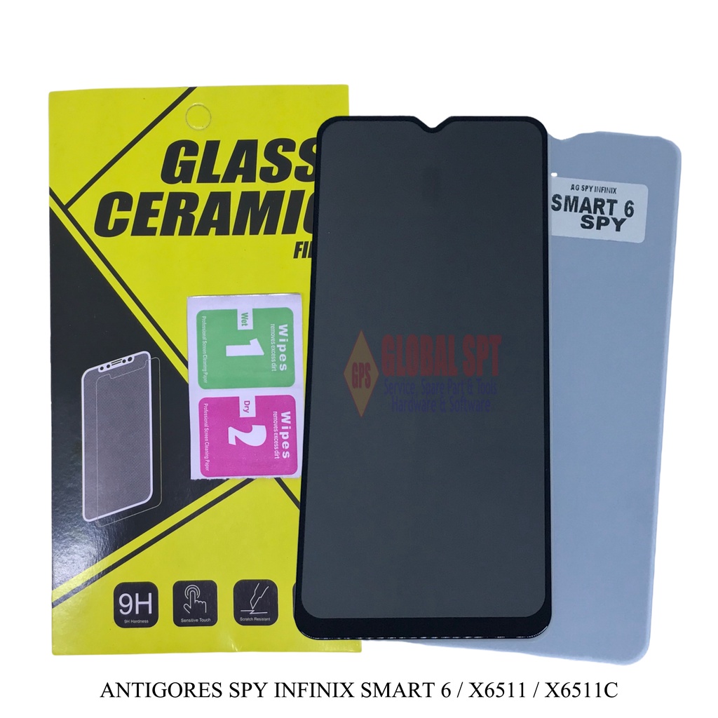 SPY INFINIX SMART 6 / ANTIGORES / TEMPERED GLASS INFINIX X6511 / X6511C