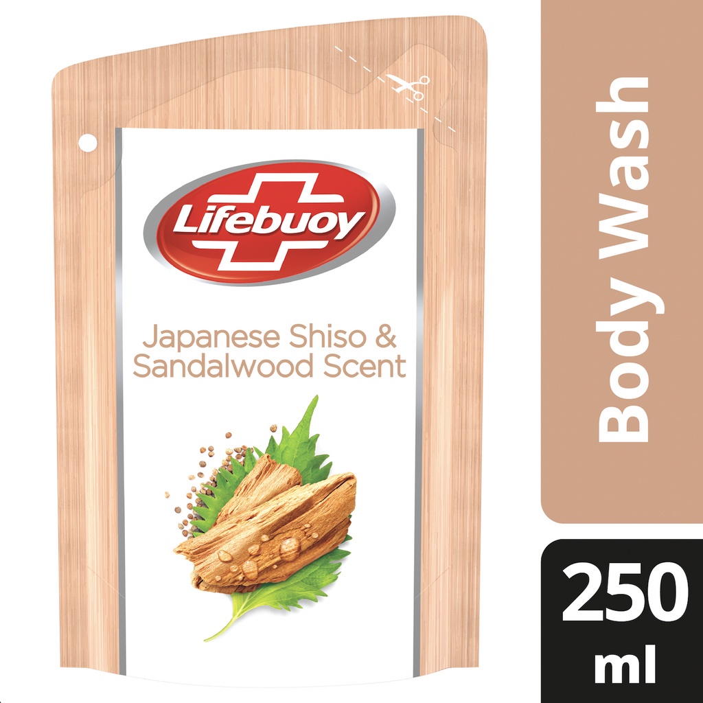 Lifebuoy Sabun Mandi Cair Japanese Shiso & Sandalwood Scent 250 mL