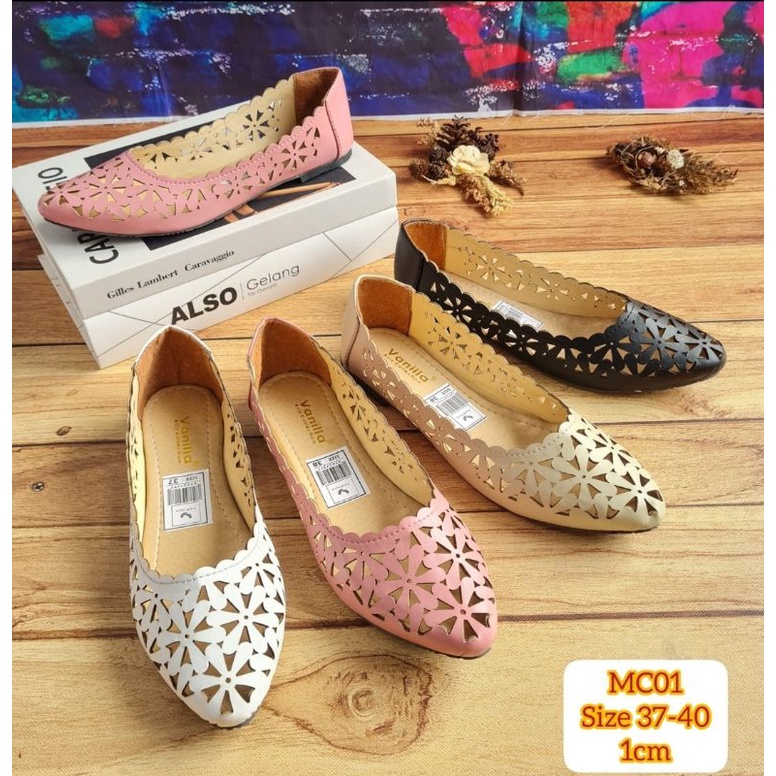 ABBUSHOES MC 01 plat shoes  laser wanita baru