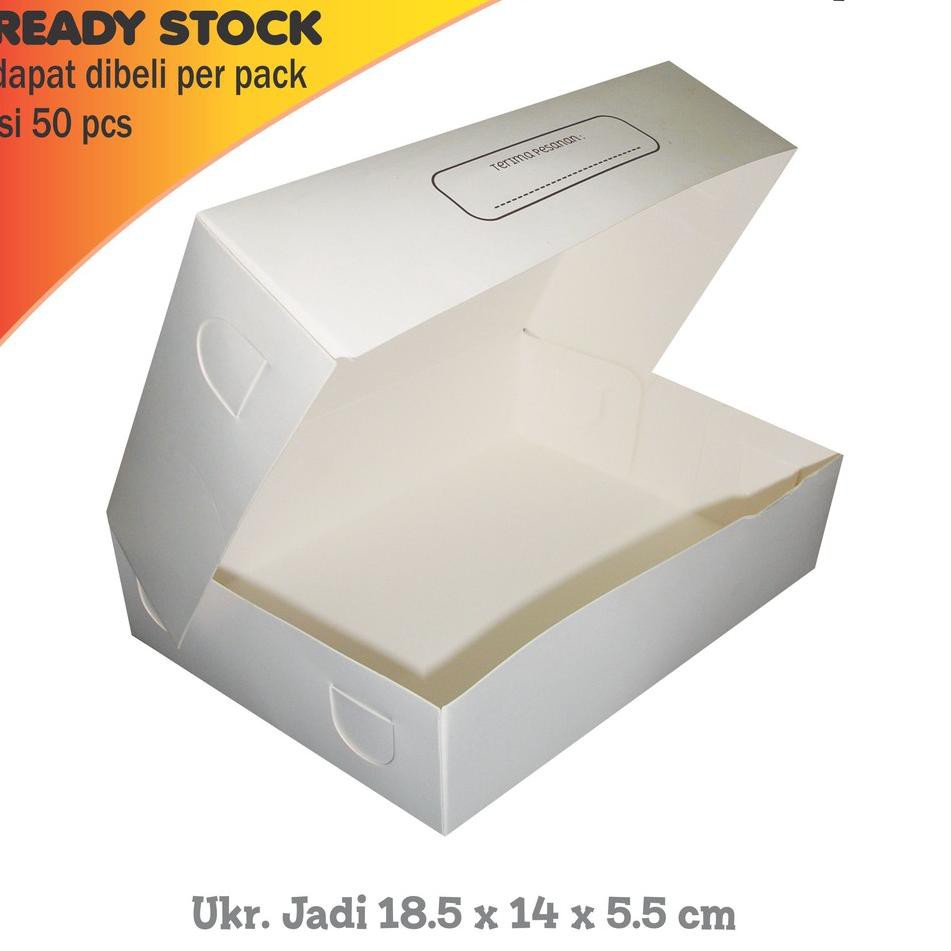 

➘HC0 Dus Donat Kecil / Dus Roti 18,5 x 14 X 5,5 cm (50 pcs ) ✶ ★★★★