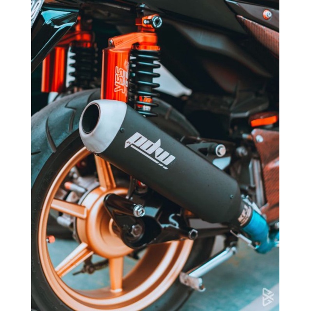 Knalpot Black Kapsul V2 Yamaha Maxi,Vario 160 Pdw Racing Exhaust