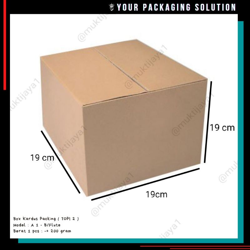 

Box Topi 2 • 19x19x19cm • Kotak/ Kardus/ Karton