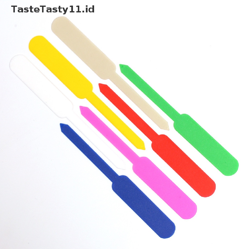 【TasteTasty】 100PCS Garden Plant Labels Waterproof Plastic Tags Nursery Markers Flower Pots .