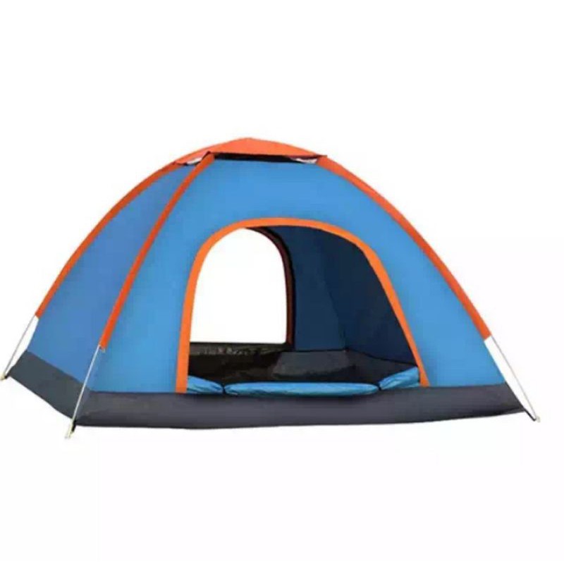 TENDA CAMPING TENDA GUNUNG DOME 4 ORANG TENDA LIPAT OTOMATIS