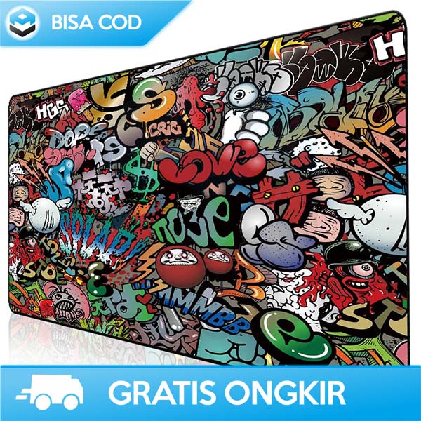 GAMING MOUSEPAD DESK MAT BAHAN SILIKON EASYIDEA ULTRA SMOOTH SLIP BACK