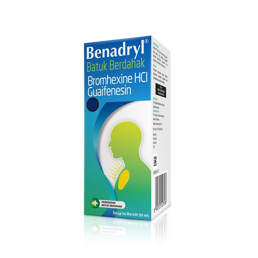 Benadryl Sirup Obat Batuk Berdahak 50ml