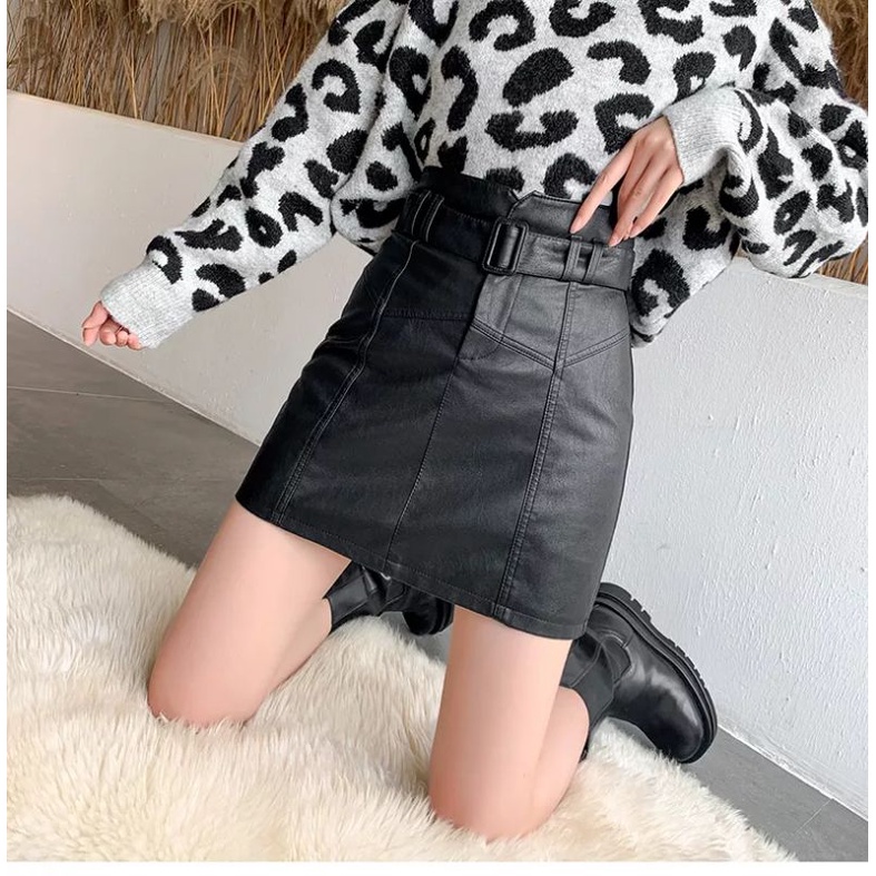 Rok Mini Wanita Slim Inline Model Rok A-line Wrap Bodycon Style Rok Wanita Korea Kantoran Streetwear Mini Skirt