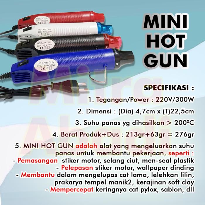 Perekat Mini Heat / Hot Air Gun - Alat Pemanas Portable Multifungsi