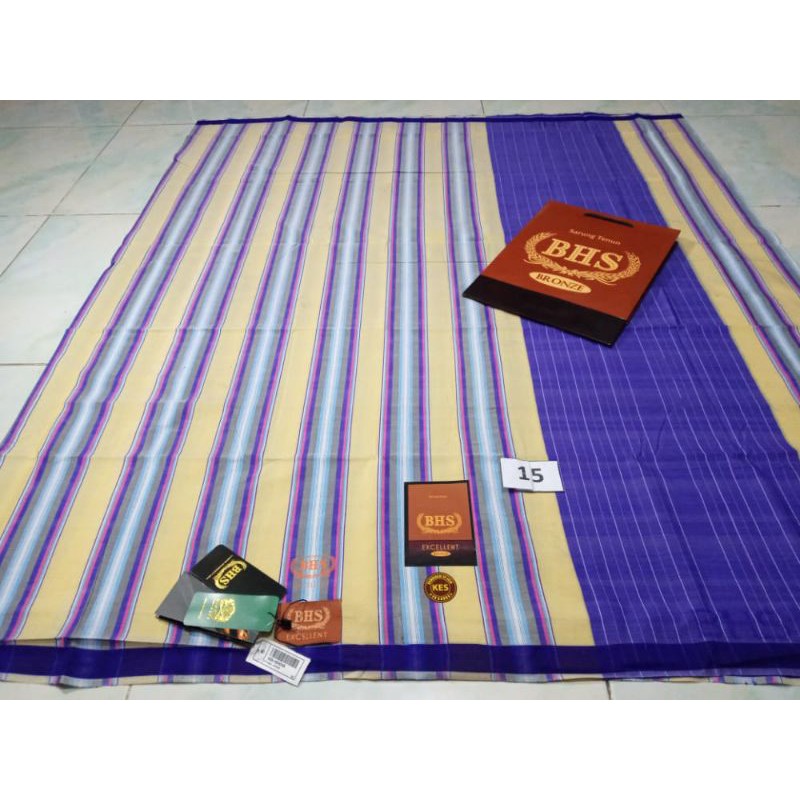 READY SARUNG BHS EXCELLENT BRONZE DENGAN BAHAN SUTRA 50%, MESRES 50% DAN TYPE KES