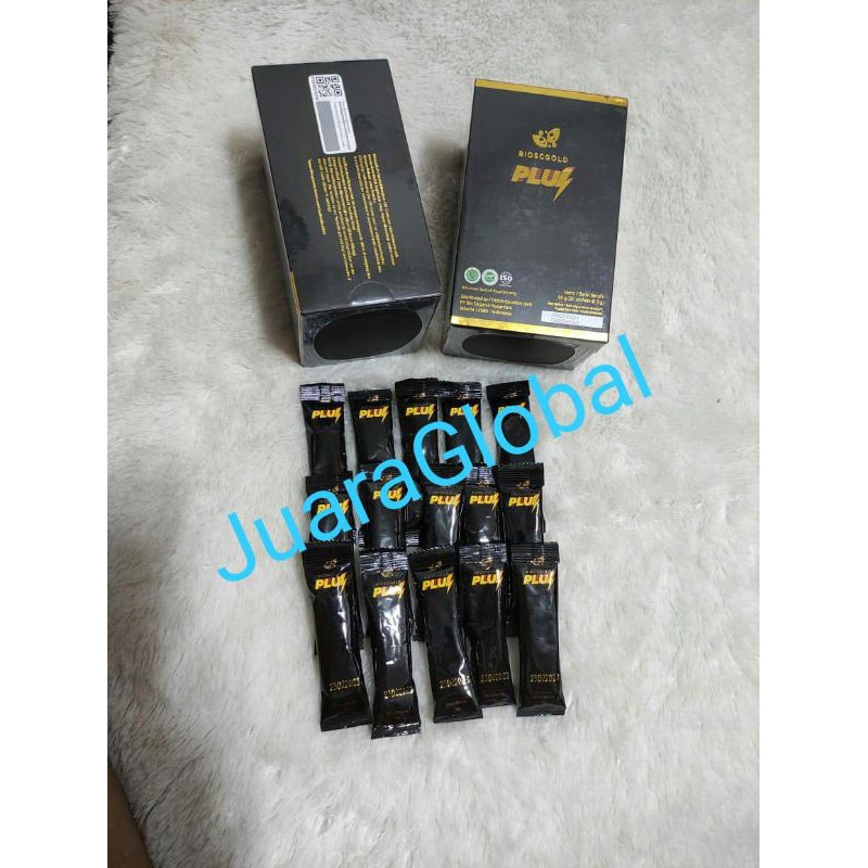 Paket 15 Sachet BioSCGold Plus Biogreen Stemcell Apple Biogold Pluz Biogreen BARCODE SEGEL