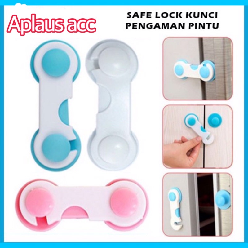 Pengaman Laci Lemari Pengait Pintu Penahan Kulkas Baby Safety Lock