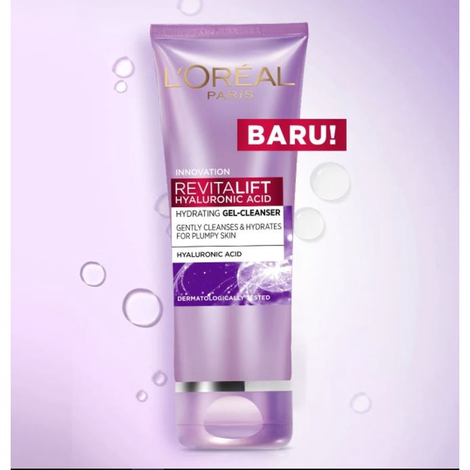 ☘️Yuri Kosmetik☘️ Loreal Revitalift Hyaluronic Acid Hydrating Gel Cleanser