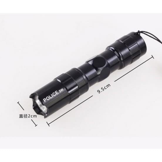 Murah Senter Mini  zoom Swat 3w LED Waterproof dan Praktis