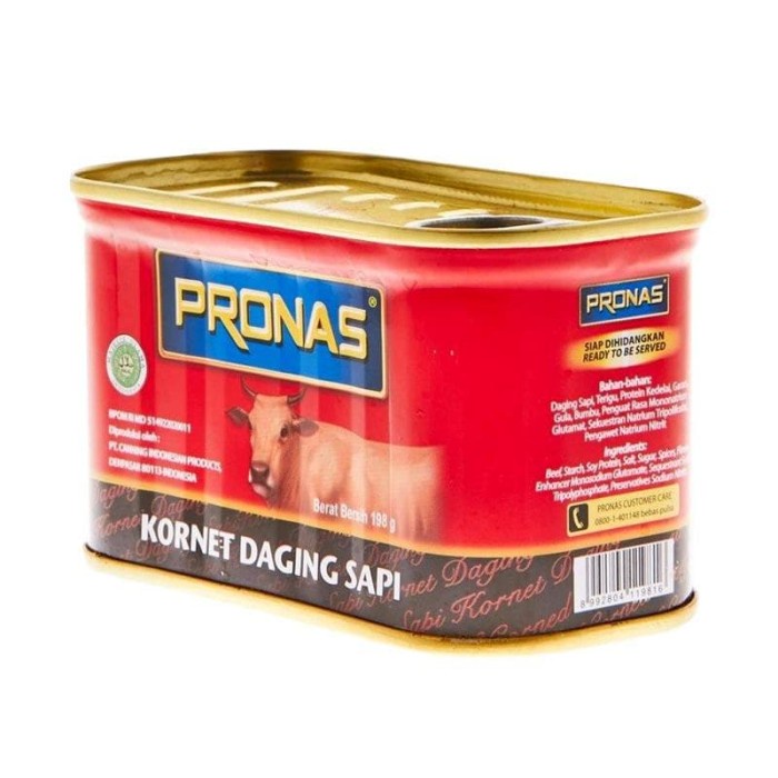 

Gg0Hh Pronas Corned Beef Kornet Daging Sapi 198Gr Ds0kk