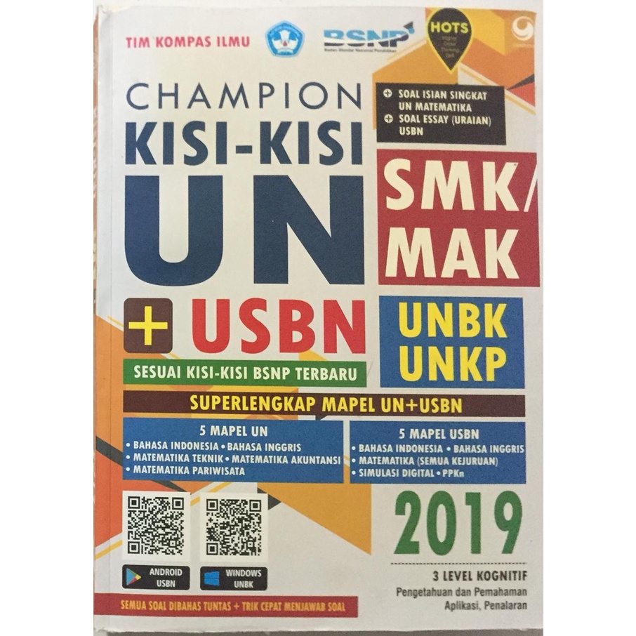 BUKU CHAMPION KISI KISI UN USBN SMK/MAK 2019