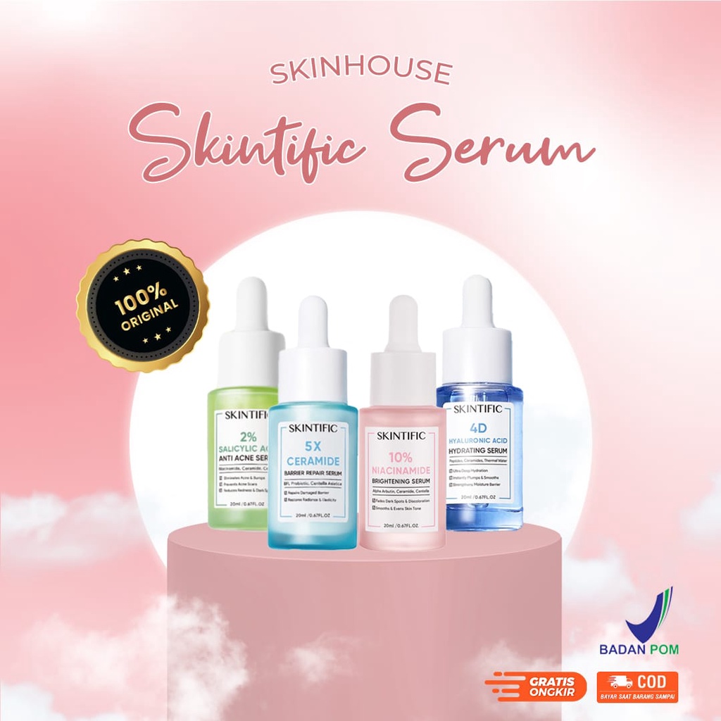 [ SKINHOUSEID ] SKINTIFIC 4D HYALURONIC ACID | 10% NIACINAMIDE | 5X CERAMIDE | 2% SALICYLIC ACID | SERUM